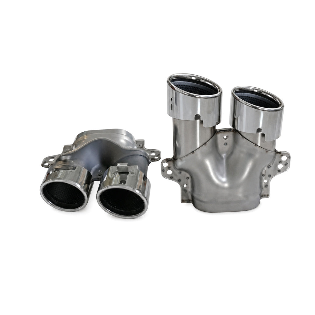Vicrez C43 Tail Pipe Silver vz106180 | Mercedes-Benz C Class W205/C205 2015-2021