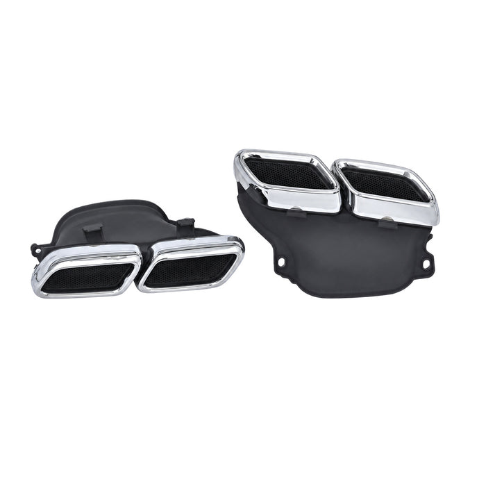 Vicrez C63 Tail Pipe Silver vz106161 | Mercedes-Benz C Class W205/C205 2015-2021
