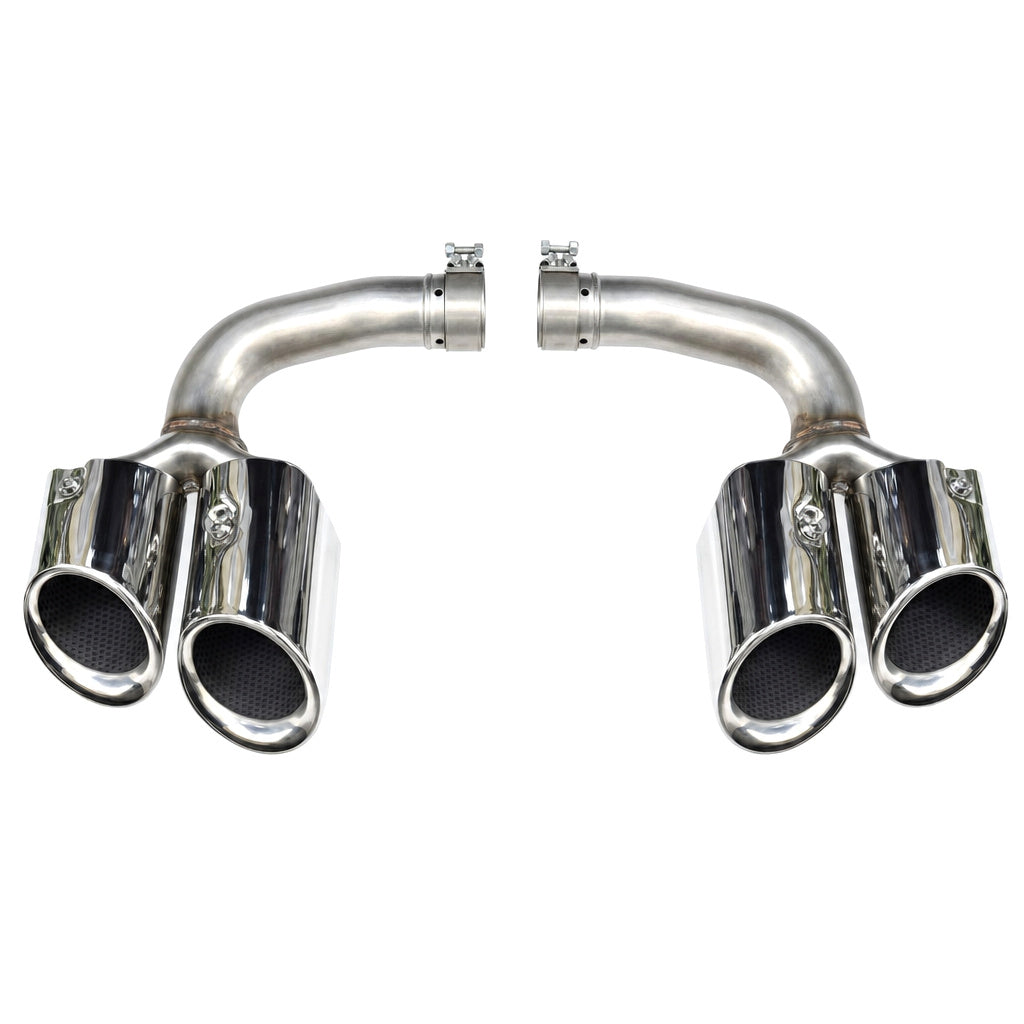 Vicrez Cayenne GTS Tail Pipe Gloss Silver vz106514 | Porsche Cayenne 2017-2024