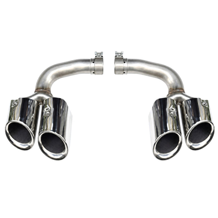 Vicrez Cayenne GTS Tail Pipe Gloss Silver vz106514 | Porsche Cayenne 2017-2024
