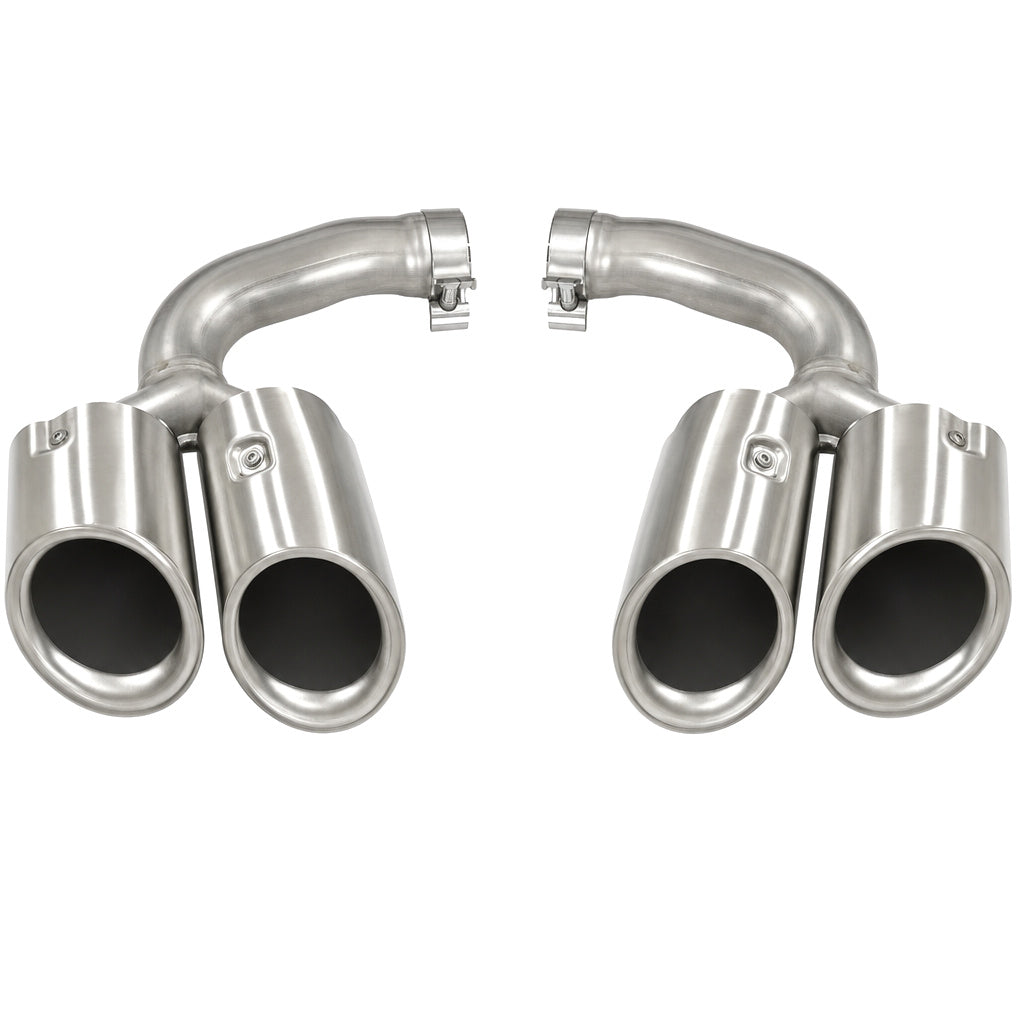 Vicrez Cayenne GTS Tail Pipe Matte Silver vz106513 | Porsche Cayenne 2017-2024