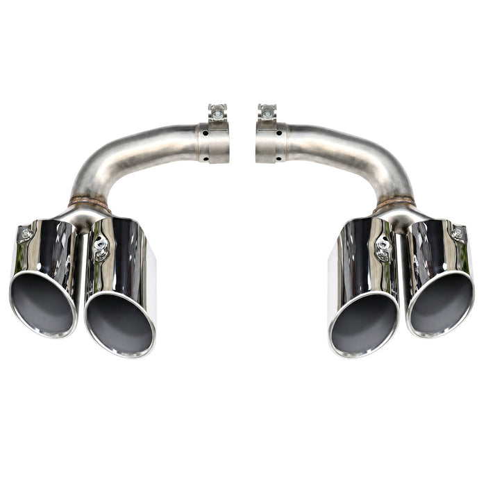 Vicrez Cayenne S Tail Pipe Gloss Silver vz106511 | Porsche Cayenne 2017-2024