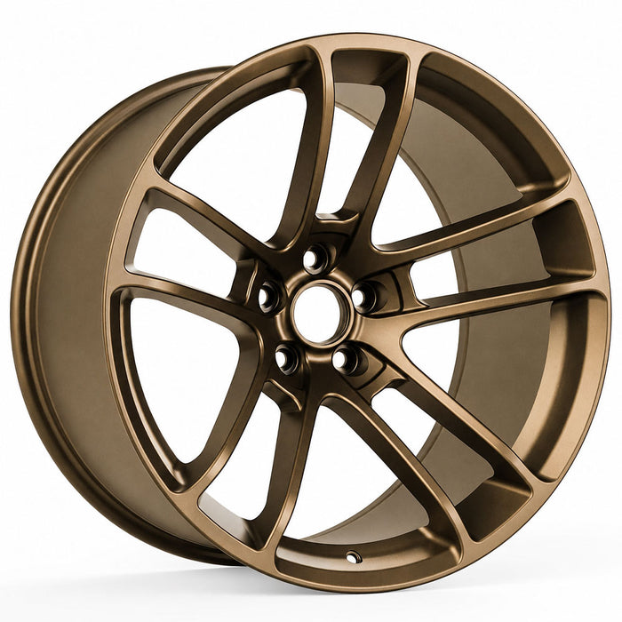 20x11 Hellcat Widebody Satin Bronze Staggered Wheels & Vicrez Performance VCORSA 305/35ZR20 & 315/35ZR20 All Season VT101 Tire Package vzn125484 | Dodge Durango Widebody 2011-2024